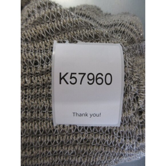 Eileen Fisher Sweater XL Linen Open Cardigan Sheer Metallic Tunic - Picture 11 of 11